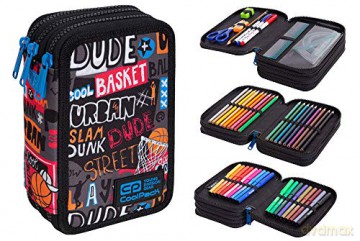 Piórnik potrójny z wyposażeniem - Jumper 3 - Basketball Coolpack
