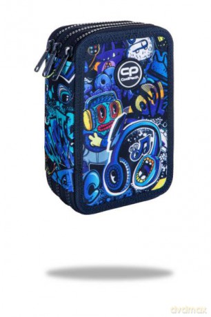 Piórnik potrójny z wyposażeniem - Jumper 3 - Graffiti Coolpack