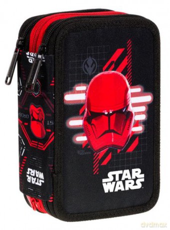 Piórnik potrójny z wyposażeniem Disney - Jumper 3 - Star Wars Coolpack