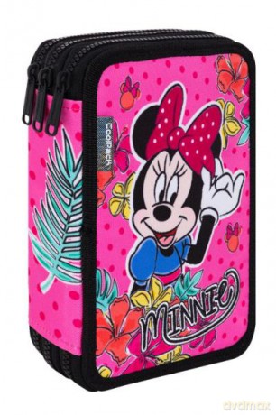 Piórnik potrójny z wyposażeniem Jumper 3 Minnie Mouse 67301