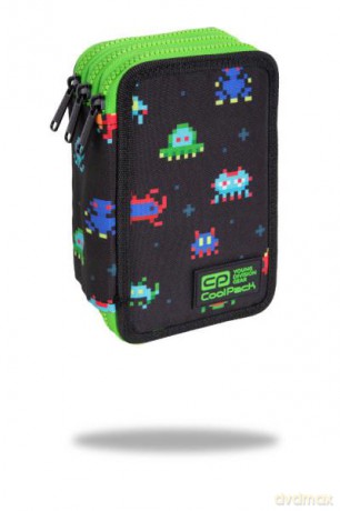 Piórnik potrójny z wyposażeniem Jumper 3 Pixels Coolpack