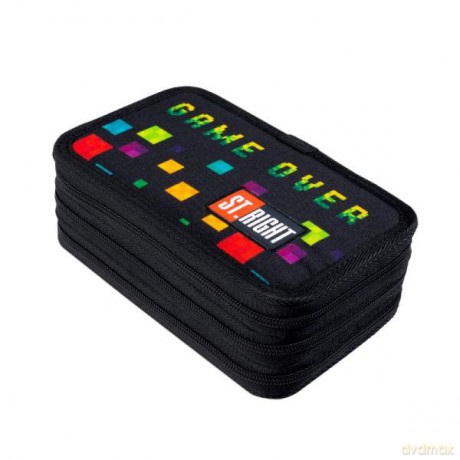 Piórnik potrójny z wyposażeniem STRIGHT PC-05 GAME OVER mkmk