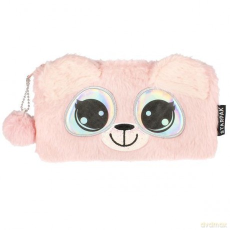 Piórnik Saszetka Big Eyes Pink - różowy jasny 472164