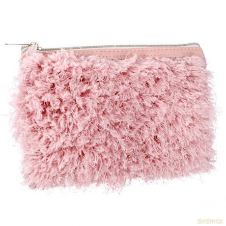 Piórnik Saszetka Pluszowa Pink Hair 490752