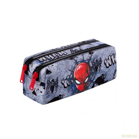Piórnik saszetka podwójna prostokątna Edge Spiderman black B69303