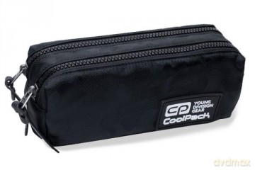 Piórnik saszetka podwójna, prostokatna - Edge - Army Black B69076