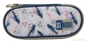 Piórnik saszetka usztywniona ST.RIGHT PC-01 Piórka boho