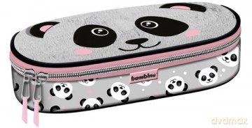 Piórnik saszetka usztywniona z wewnętrzną klapką Panda PC-01