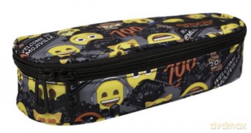 Piórnik saszetka usztywniona z wewnętrzną klapką PC-01 EMOJI Yellow