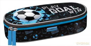 Piórnik saszetka usztywniona z wewnętrzną klapką Soccer PC-01
