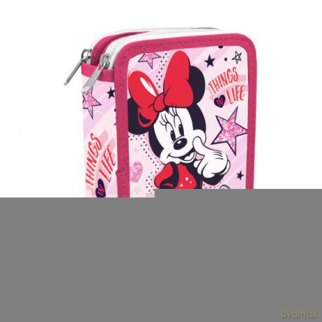 Piórnik trzykomorowy z wyposażeniem Minnie Mouse MN30008 Kids Euroswan