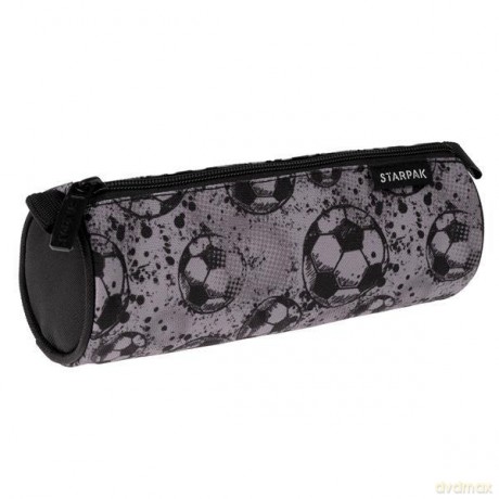 Piórnik tuba 1 zamek Football grey STK