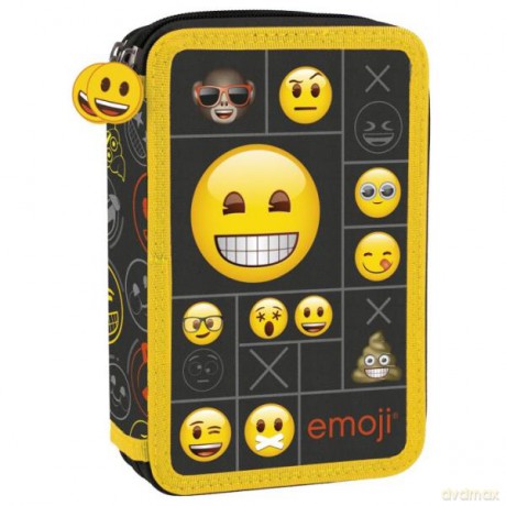 Piórnik z wyposażeniem dwukomorowy EMOJI 11