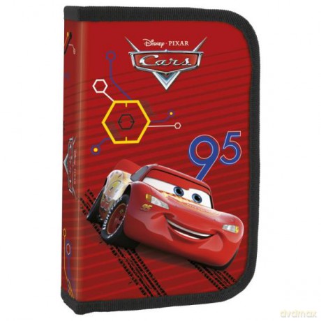 Piórnik z wyposażeniem jednokomorowy Cars 46