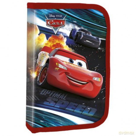 Piórnik z wyposażeniem jednokomorowy Cars 48