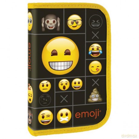 Piórnik z wyposażeniem jednokomorowy EMOJI 11