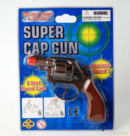 Pistolet metalowy na spłonkę blister 88367
