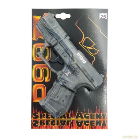 Pistolet P99 Special Agent 25-shot transparent 180mm 0483-07