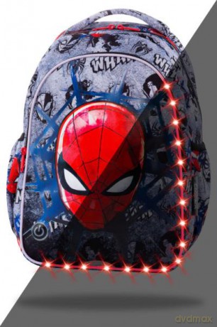 Plecak 2 komorowy 15'' JOY S LED Spiderman black CP 47303