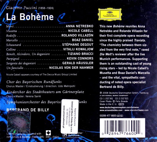 Anna Netrebko/Villazon Rolando: Puccini: La Boheme [2CD]