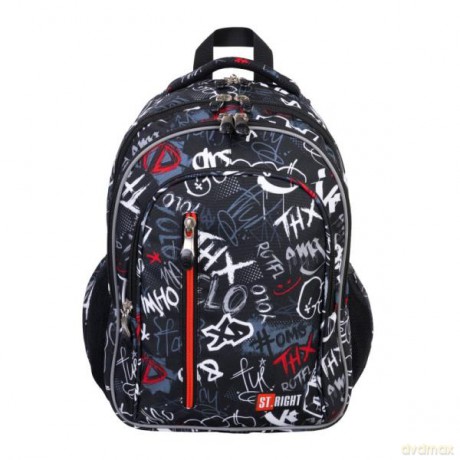 Plecak 4-komorowy STRIGHT BP-68 Slang graffiti mkml