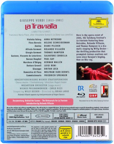 Anna Netrebko/Villazon Rolando: Verdi:Traviata [Blu-Ray]