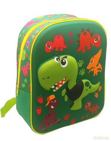 Plecak jednokomorowy 3D 24 cm Crazy Dino KL10830 Kids Euroswan