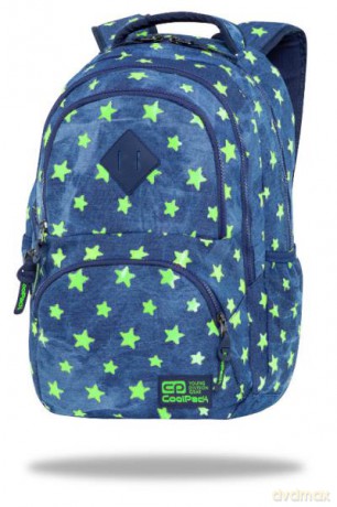 Plecak młodzieżowy - Dart - Denim Yellow Stars