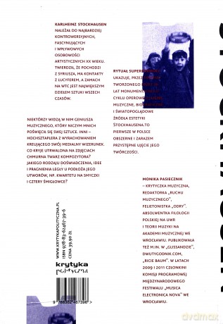 Rytuał Superformuły Stockhausen Licht - Monika Pasiecznik [KSIĄŻKA]