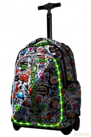 Plecak młodzieżowy na kółkach - Junior Led Graffiti