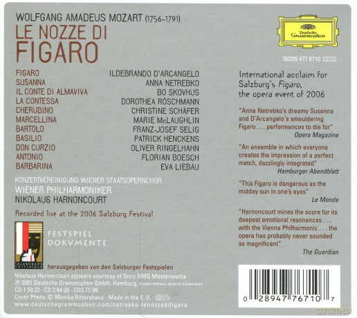Anna Netrebko: Mozart:Le Nozze Di Figaro (De Luxe) [3CD]