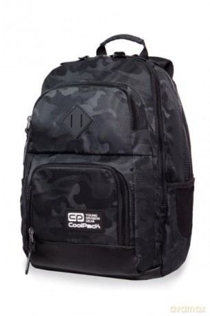 Plecak młodzieżowy -Unit - Army Black B32076