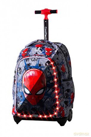 Plecak na kółkach - Jack - Disney Led SpiderMan Black