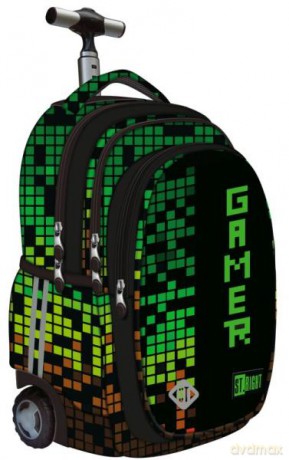Plecak na kółkach kauczukowych TB1 PIXEL GAMER