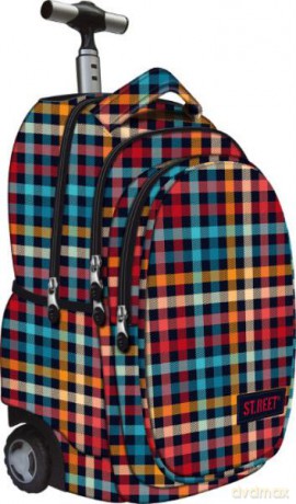 Plecak na kółkach Street Chequered Pattern 7 TB-01
