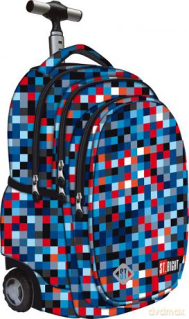 Plecak na kółkach Stright TB-01 Pixelmania Blue