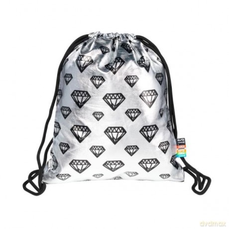 Plecak na sznurkach SO-11 silver Diamonds mkmk