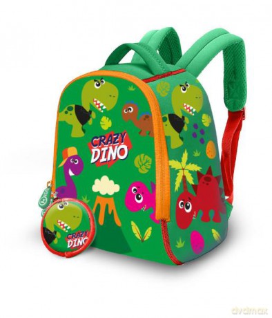 Plecak neoprenowy 25 cm Crazy Dino KL10693 Kids Euroswan