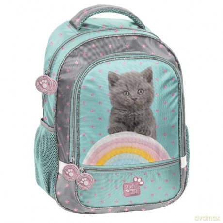 Plecak Studio Pets miętowy kotek PTL-260