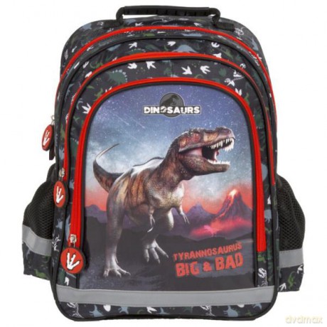 Plecak szkolny 2 komory 15B Dinozaur Tyrannosaurus 17