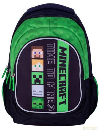 Plecak szkolny 4-komorowy MINECRAFT ALEX&STEVEN AB330