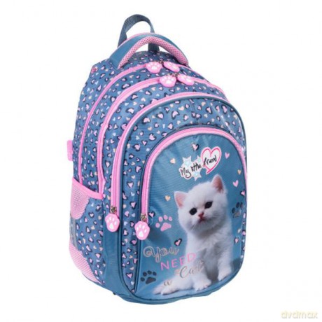 Plecak szkolny BP-58 My Little Friend Kot I mkml