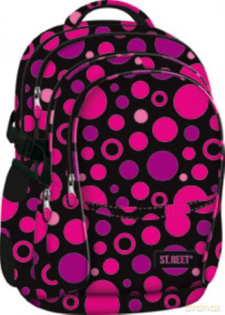 Plecak szkolny Różowe kropki Street Dots3 BP-01