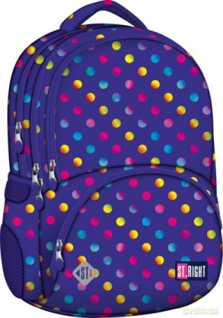 Plecak szkolny Stright BP-07 Neon Dots