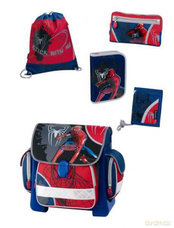 Plecak z zestawem Spider-Man 3 5w1 42x39x22. JAIMARC