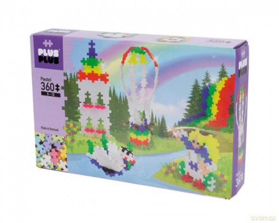 Plus Plus Klocki basic Zestaw z tęczą i zamnkiem 360 elementów 3794 DANTE [KLOCKI]