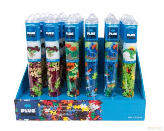 Plus Plus Klocki tuba Dinozaury display mix 7236 DANTE [KLOCKI]