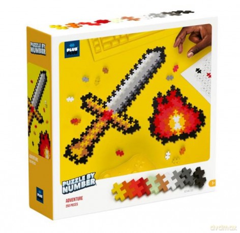Plus Plus Puzzle By number Przygoda 250 elementów 3910 DANTE [PUZZLE]