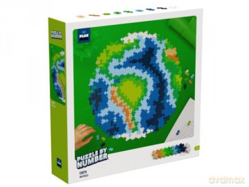 Plus Plus Puzzle By number Ziemia 800 elementów 3914 DANTE [PUZZLE]