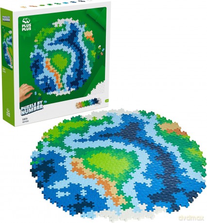Plus Plus Puzzle By number Ziemia 800 elementów 3914 DANTE [PUZZLE]
